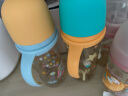 安配方形奶瓶学饮嘴重力球吸管水杯盖  （适配赫根方形奶瓶）白色 实拍图