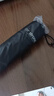happyrain德国雨伞反向手动折叠伞便携太阳伞遮阳碳纤维晴雨两用商务旅行伞 暗夜黑【玻纤款】 实拍图