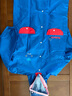 柠檬宝宝儿童卡通雨衣男女童小学雨披斗篷式雨具亲子款带包位收纳袋雨衣 蓝色机器人 L【建议身高135-150cm】 实拍图