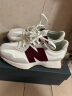 NEW BALANCE NB327 官方休闲鞋女鞋复古舒适轻便百搭酒红色WS327KA运动鞋 灰色/米白/酒红 WS327KA 37.5 (脚长24cm) 实拍图