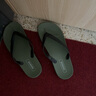 热风男鞋拖鞋沙滩拖鞋男士时尚舒适百搭居家简约青年夹脚人字拖 75黑绿 42 实拍图