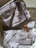 金三塔商场同款真丝睡衣女两件套100%桑蚕丝宽松情侣丝绸睡衣套装送女友 柔紫色（重磅19姆米） XL 晒单实拍图