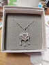 千足尹足银999平安长命锁祥云福锁吊坠宝宝儿童成人银锁送女友七夕礼物 平安银锁约5克+嘴唇银链 实拍图