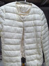 雪中飞轻薄羽绒内胆女式2025年新款秋冬季专柜薄款羽绒服女外套 米白【新国标90绒】 S (155) 【建议80-95斤】 实拍图