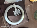 商朝翡翠手镯 飘绿玉手镯子天然A货缅甸老坑糯冰种玉镯子一物一证 飘花52-60 实拍图