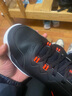 乔丹QIAODAN男鞋磨砺篮球鞋秋季新品高帮皮面减震耐磨球鞋 黑色活力橙(高帮革面) 44 实拍图