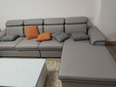 凯施诺布艺沙发 客厅沙发简约现代小户型科技布乳胶沙发实木沙发家具 大户U型五件套+茶几【3米】 科技布-海绵+乳胶版【颜色备注】 实拍图