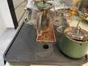 大梦造物轻奢乌金石茶盘家用储水排水式干泡茶台沥水茶托现代简约小型托盘 43.5*26.5*3福禄长久储排双用盘 实拍图