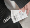 可口可乐（Coca-Cola）冰丝休闲裤男2024直筒裤子刺绣运动长裤 黑色常规 165/76A(S) 实拍图