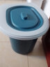 马桶盖板水桶坐圈老人坐便移动马桶通用便携简易农村家用旱厕神器 普通款马桶圈-蓝色 1个 实拍图