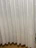 赋润防晒窗纱透光不透人纱帘褶皱白纱窗帘客厅卧室阳台刺绣窗沙帘纯色 舒适不透 宽3.0高2.7挂钩一片可改短 实拍图
