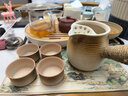 瓷牌茗茶具（cipaiming teaset）围炉煮茶家用全套配件罐罐茶煮茶壶室内炭火炉烤红薯 小渐变壶+炉架网盘+古鸣4杯 0.6L 实拍图