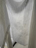 伊芙丽（eifini）V领极简百搭宽松超薄百搭空调开衫2024秋装休闲针织衫女 白色 S 80-105斤 实拍图