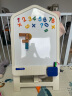 曼龙画板磁性写字板家用支架式宝宝多功能玩具涂鸦儿童节礼物 蓝色 晒单实拍图