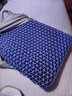 翼眠非乳胶枕头芯颈椎透气高低波浪形格子颈椎透气可水洗无压睡眠枕 经典款蓝色 单只 实拍图