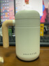 造物集保温杯高颜值水杯带手柄情侣送礼茶水分离刻字不锈钢水杯男士泡茶 联名款白色小萌460ml 实拍图