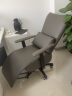 利沃诺老板椅办公椅可躺电脑椅人体工学椅子舒适家用午休椅 【西皮】深灰 实拍图