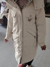 雅鹿长款羽绒服女士2025年新款韩版宽松加厚冬季鸭绒时尚保暖连帽外套 白色 S （推荐80-100斤） 实拍图