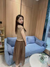 川朗连衣裙女2025夏季女装新款小个子气质遮肚子减龄两件套装夏天裙子 驼色+咖啡裙 XL （115斤-125斤） 实拍图