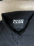 范思哲Versace Jeans Couture男装男士V字印花短袖POLO衫 黑色 M礼物 晒单实拍图