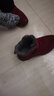 步步快足力健老人鞋女冬季棉鞋防滑加绒保暖中老年健步鞋加厚妈妈休闲鞋 9009大棉女款枣红 39 (245mm) 实拍图