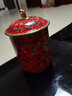 LICHEN景德镇珐琅彩陶瓷家用茶杯带盖描金骨瓷水杯办公会议杯 描金红缠枝莲一个 实拍图