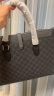 MANLYFUL 曼尼弗手提包男商务休闲男士公文包PVC新款电脑包时尚单肩斜挎包包 黑色 14英寸 晒单实拍图