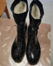 回力雨鞋女士冬季中筒防水胶鞋加绒保暖雨靴水鞋套鞋6523黑色39 实拍图