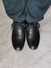 强人羊毛保暖冬季棉皮鞋头层牛皮商务休闲男棉鞋 JDC351012 黑色 40 实拍图
