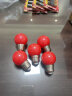 LED彩色灯泡E27螺口5W红色小球泡户外跑马灯装饰室内七彩节能灯泡 红-单色 3W 晒单实拍图