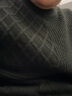 GXG男装 城市定义黑白纯色针织拼接肌理不易起球毛衣 23秋季新款 黑色 180/XL 晒单实拍图
