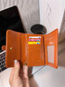 班亚奴（banyanu）2025新款韩版女士钱包女短款简约复古油蜡牛皮搭扣小零钱夹 棕色-防盗刷 实拍图