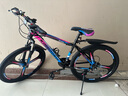 金武端自行车成人山地车公路赛车单车骑行变速超轻越野中学生初中青少年 旗舰版-三刀轮-炫彩蓝 27.5寸24速 实拍图