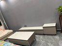 全友家居现代简约客厅岩板方形茶几高矮圆几电视柜组合落地置物柜家具 质感灰|茶几+1.8m主柜+附柜 岩板+大容量储物+多规格可选 实拍图