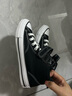 Converse匡威儿童帆布鞋小童新款春秋款男童女童魔术贴中帮帆布鞋 黑 34 【建议脚长21cm】 实拍图