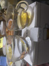 美斯尼 耐热玻璃小品杯品茗杯带把小茶杯主人杯功夫茶道茶具配件玻璃杯 130ml 4只 装  实拍图