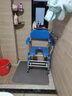 卫宜康（WEIYIKANG）老人带轮坐便椅移动家用马桶椅淋浴洗澡椅子铝合金残疾人坐便器 697PL铝合金左右扶手可翻 实拍图