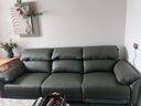 源氏木语零靠墙电动沙发客厅头层牛皮多功能沙发家用大象耳朵沙发 2.59米大三人位左电动(墨绿) 实拍图