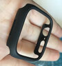 MSSM 适用苹果手表保护壳Apple iwatch s9/8/7/6/SE边框硬壳防摔防刮半包保护壳S7/8/9·41mm 黑色+透明 实拍图