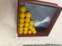 金匠利天 然鸡油黄老蜜蜡单珠佛珠搭配圆珠单颗手串散珠文玩DIY配饰 12mm黄蜜圆珠（1颗通孔 实拍图