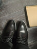 蜻蜓牌棉鞋冬季加绒保暖商务正装真皮羊毛加厚皮毛一体高帮皮鞋男棉鞋 黑色 39 实拍图
