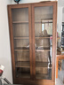 良工实木书柜带门北欧日式落地书架满墙置物架橡木原木书橱学生书房 胡桃色双门1米（高2000mm） 实拍图