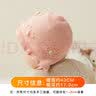 咕咕象（guguxiang）婴儿帽子新生婴幼儿初生小宝宝儿童男女春秋冬季护囟门胎帽冬天 粉色1个 荷叶边彩点开叉公主帽 实拍图