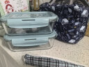 德玛斯耐热玻璃保鲜盒微波炉饭盒上班族便当盒餐碗 长1000*2+包+餐具 晒单实拍图