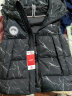 鸭鸭（YAYA）羽绒马甲男女同款2025年秋冬新款连帽情侣保暖舒适休闲时尚马夹Y 云石黑色 XL (180) 实拍图