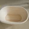 ROCKSHEAT欧包面包发酵篮手编圆形椭圆藤篮 割面 面包模具 Proofing Basket 【80%客户选择】椭圆布套无商标(21*14*8cm) 实拍图