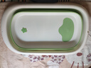 孕味妈咪婴儿洗澡盆洗澡神器 新生儿大号可折叠宝宝浴盆 可坐可躺兔子款 【加大加厚】单盆+礼包丨清新绿 实拍图