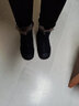 莱然雪地靴牛皮女靴子厚底加绒毛毛靴东北棉靴百搭短靴2025冬季新款潮 黑色 37 实拍图