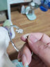 中国黄金好运莲莲竹节足银手镯子女实心女生生日礼物女友老婆结婚纪念日 竹节莲花手镯【京速达】-23g 实拍图