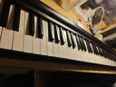 特伦斯电子琴88键折叠琴成人儿童初学电钢键盘X88A教学 典雅黑 实拍图